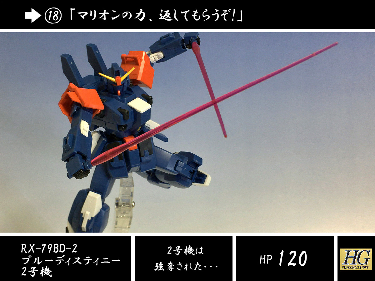 HGUC 1/144 ブルーディスティニー2号機“EXAM” 腕部＋バックパック改造編 「マリオンの力、返してもらうぞ!」