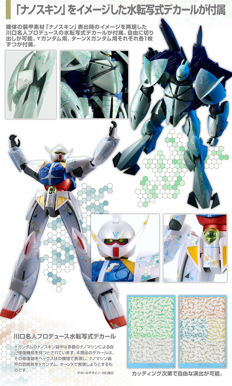 SALE／77%OFF】 MG ∀ガンダム ターンX ナノスキンイメージ 月光蝶付き