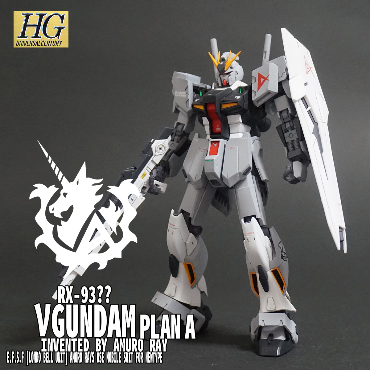 Hguc Nガンダム アムロプラン Plan A 完成