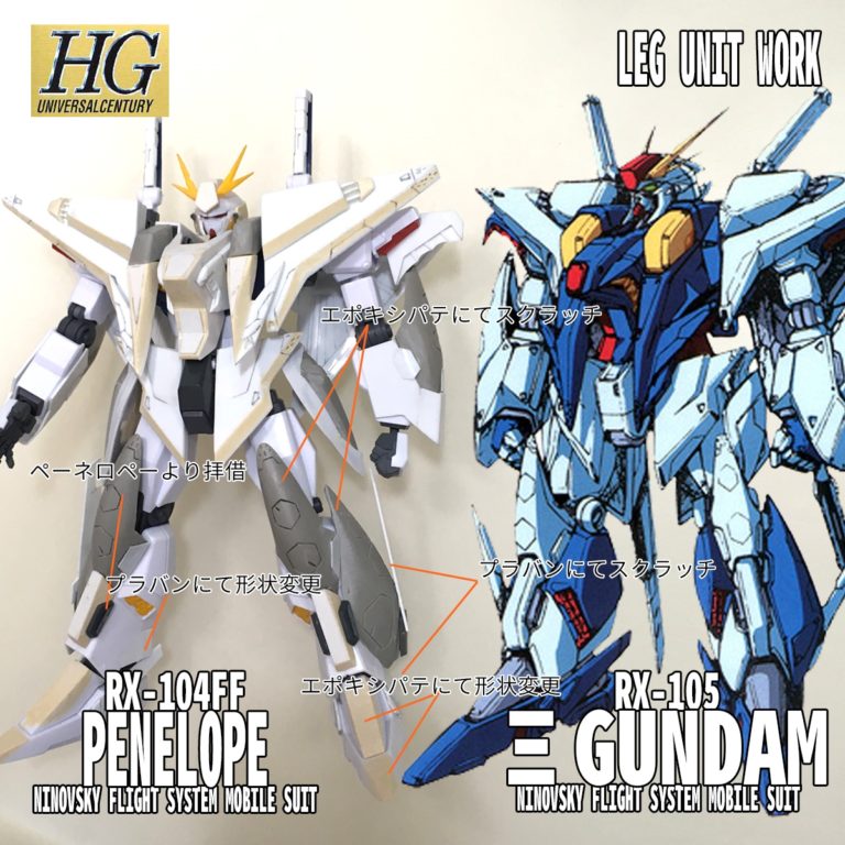 セット売り HG ペーネロペー・クスィーガンダム HGUC 1/144 ΞガンダムVSペーネロペー ファンネル・ミサイル