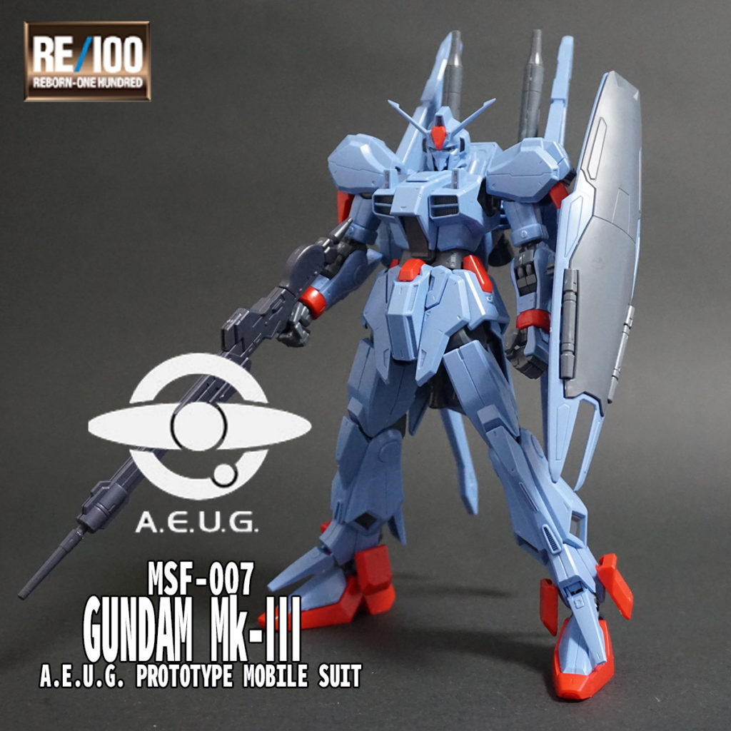 ガンダムmk3 Re100 BANDAI RE 1/100 ガンダムMK-Ⅲ 改造 全塗装