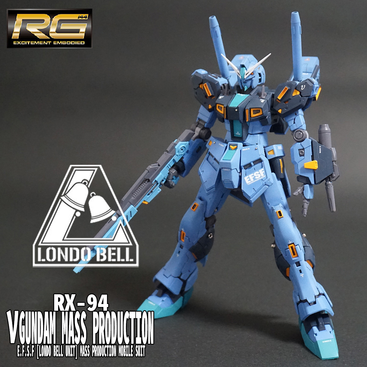 RG 量産型νガンダム 【RG νガンダム改造品】 完成！！ 【お母さん 