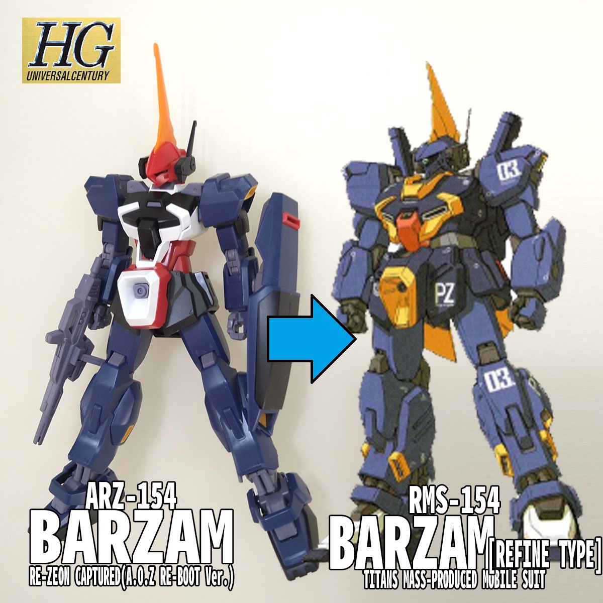 HGUC 1/144 バーザム A.O.Z RE-BOOT版 塗装完成品 - おもちゃ、ゲーム