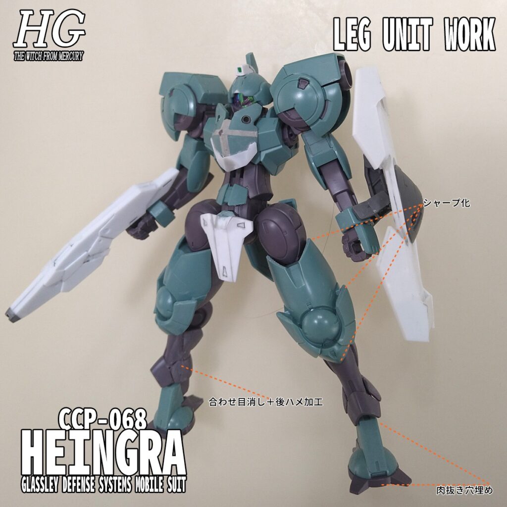 HG ハインドリー → ハイングラ 脚部改造編